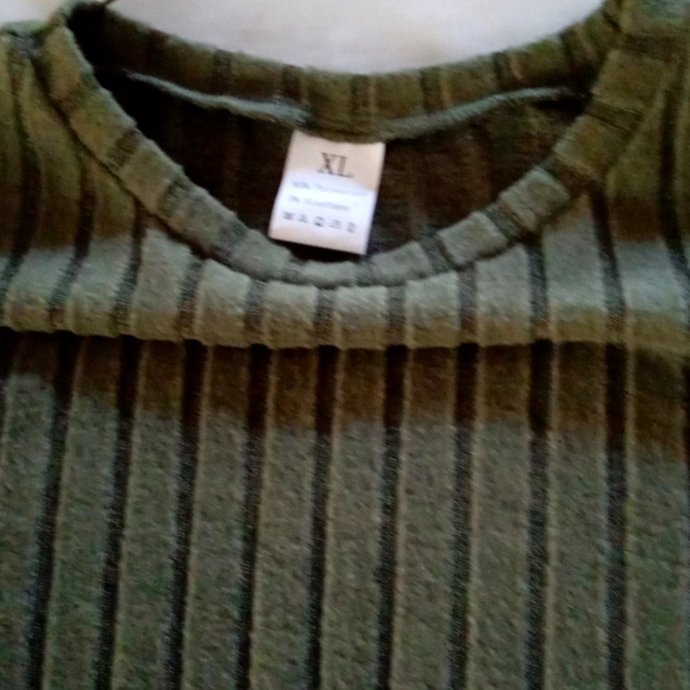 Soft Long sleeve olive green top